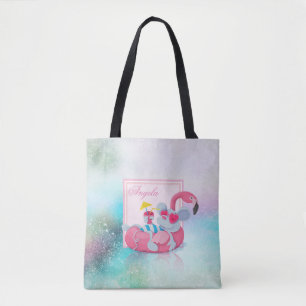 Tote Bag Fille moderne colorée, mignonne souris - Personnal