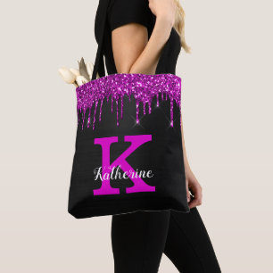 Tote Bag Fille Noir Neon Plum Parties scintillant Drivers N
