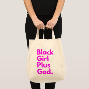 TOTE BAG FILLE NOIRE PLUS DIEU