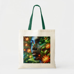 Tote Bag Fille orange verte fantaisie mignonne 