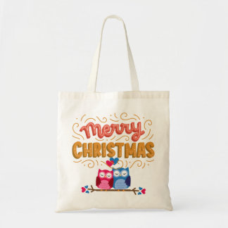 TOTE BAG FILLE QUI AIME NOËL ET LE PARTI DU NOUVEL AN FOURR