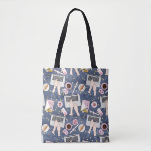 Tote Bag Fille qui travaille