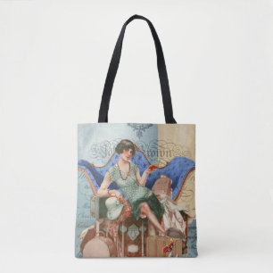 Tote Bag Fille vintage d'aileron à Paris