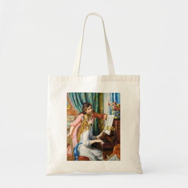 Tote Bag Filles à la peinture de Pierre Auguste Renoir de (Devant)