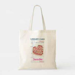 Tote Bag Filles Canons Lisent des Livres Personnalisés
