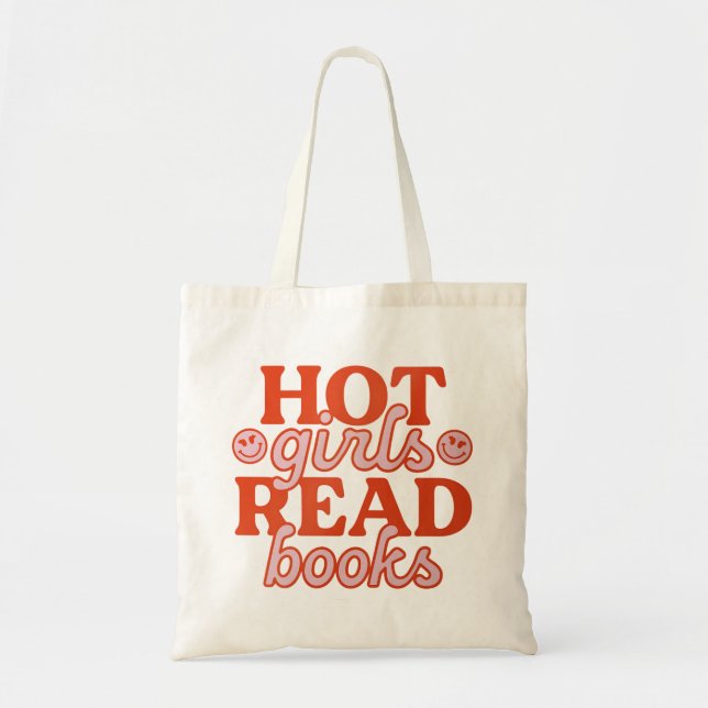 Tote Bag Filles Chaudes Lisent Des Livres (Devant)