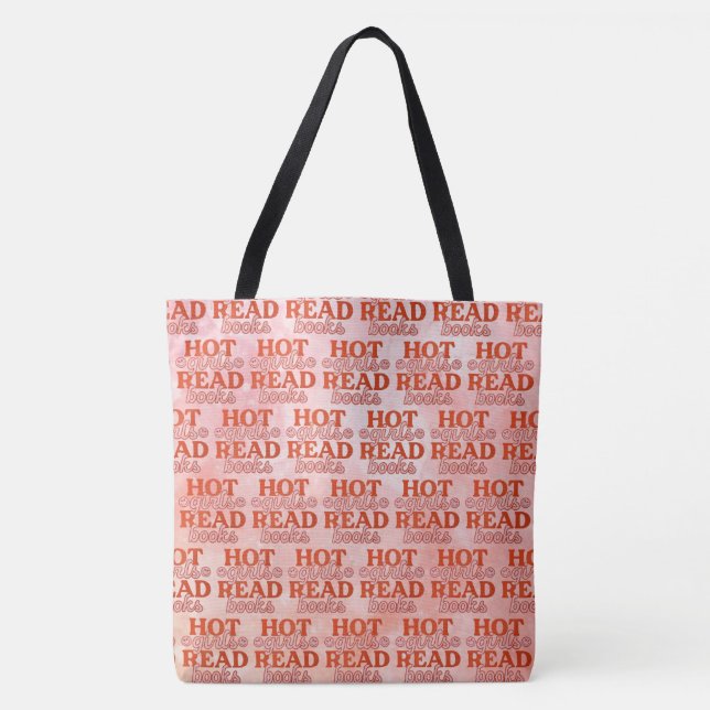 Tote Bag Filles Chaudes Lisent Des Livres (Devant)