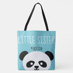 Tote Bag Filles d'animal de visage d'ours panda de Kawaii