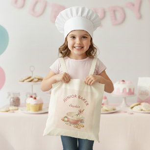 Tote Bag Filles de fête d'anniversaire de pâtisserie Élégan