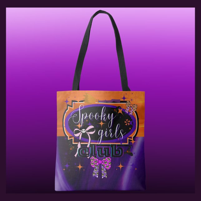Tote Bag Filles éffrayantes Halloween personnalisé (Créateur téléchargé)