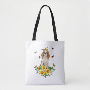 Tote Bag Filles Femmes Maman Cavalier King Charles Spaniel 