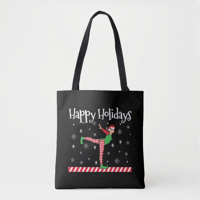 Tote Bag Filles Gymnastique Elfe de Noël (Devant)