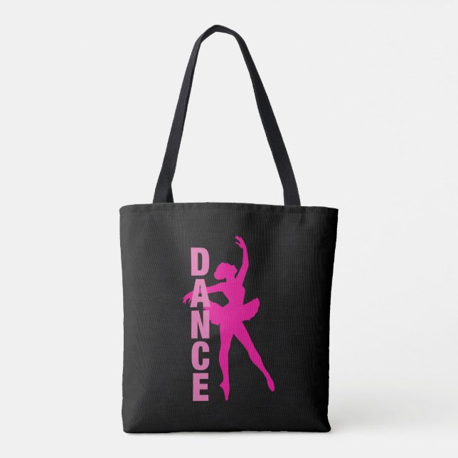 Tote Bag Filles Hot rose Ballerina Danse (Dos)