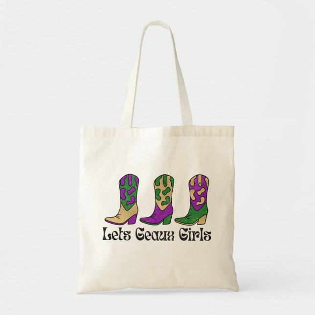 Tote Bag Filles Lets Geaux Carnaval Bachelorette (Devant)