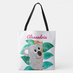 Tote Bag Filles personnalisées d'animal d'ours de koala