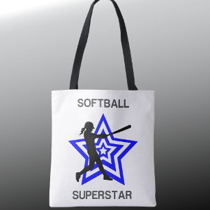 Tote Bag Filles Softball Superstar Custom
