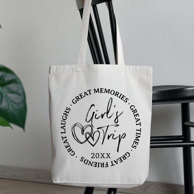 Tote Bag Filles sur mesure Voyage 2025 Femme vacances Week- (Créateur téléchargé)