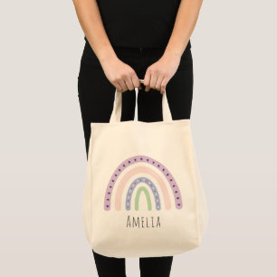 Tote Bag Filles tendance Whimsical Rainbow Nom de dessin En