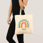 Tote Bag Filles tendance Whimsical Rainbow Nom de dessin En (Devant (produit))