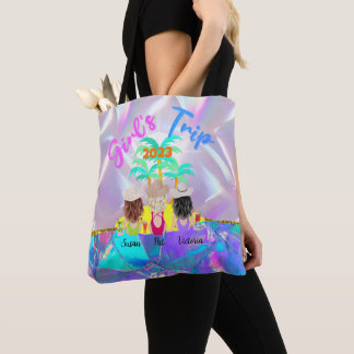 Tote Bag filles voyage personnalisé plage personnalisée