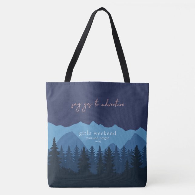 Tote Bag Filles Weekend personnalisé (Devant)