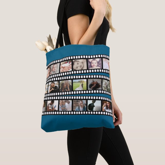 Tote Bag Film Strip Personnalisé Avec Vos Propres Photos (De près)