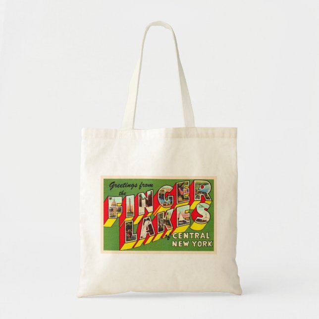 Tote Bag Finger Lakes New York (Devant)