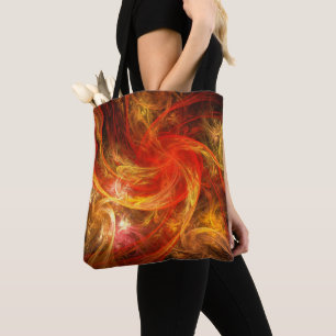 Tote Bag Firestorm Nova Art Abstrait