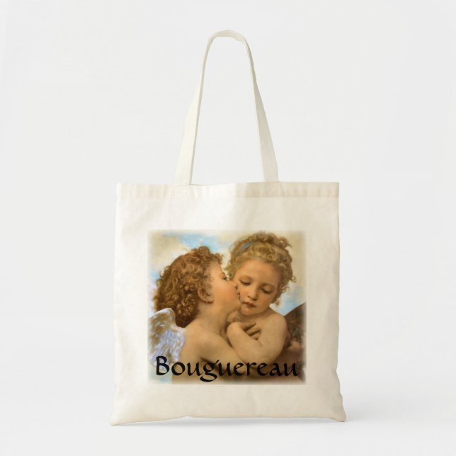 Tote Bag First Kiss (détail d'ange) par Bouguereau (Devant)