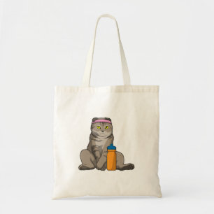 Tote Bag Fitness Chat Boire de la tasse
