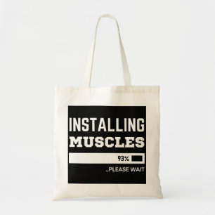 Tote Bag Fitness Funny Workout Installation des muscles