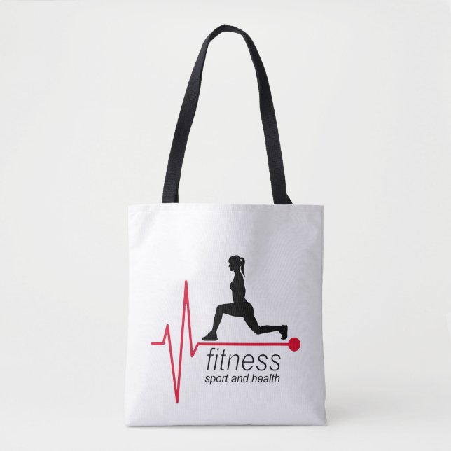 Tote Bag Fitness girl (Devant)