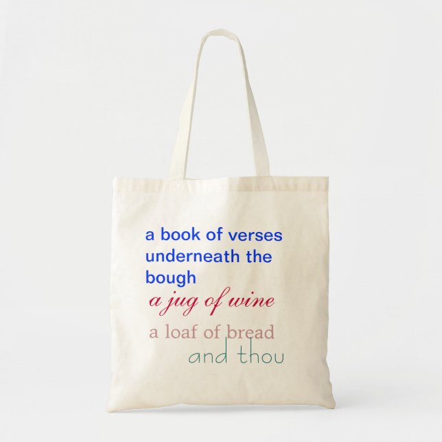 Tote Bag Fitzgerald Rubaiyat Fourre-tout (Devant)