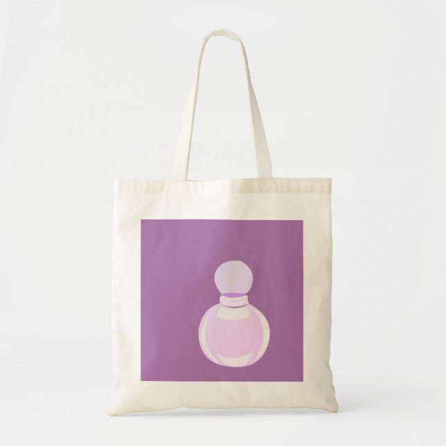 Tote Bag Flacon de parfum violet (Devant)