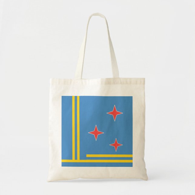 Tote Bag Flag of Aruba 3 Star Bag (Devant)