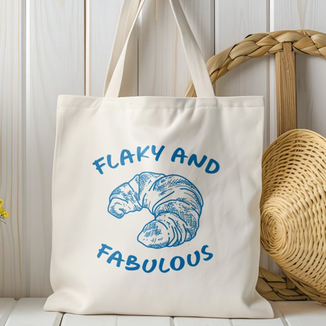 Tote Bag Flaky et Fabky French Croissant, n'importe quelle  (Créateur téléchargé)