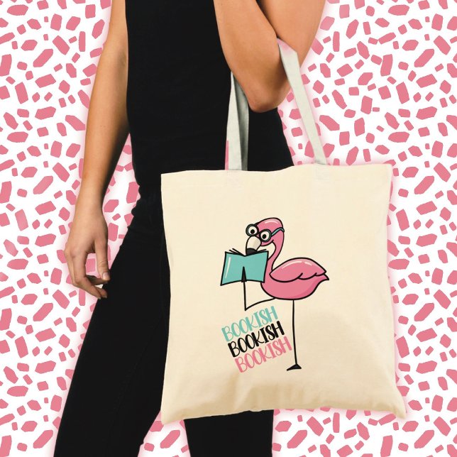 Tote Bag Flamant Amoureux de Livres  (Créateur téléchargé)