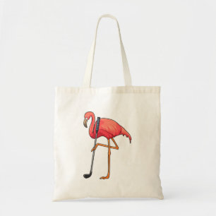 Tote Bag Flamant rose à Golf avec Golf Club