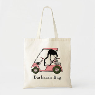 Tote Bag Flamant rose à thème personnalisé Funny Golf