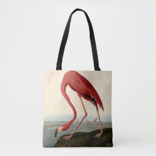 Tote Bag Flamant rose américain d'Audubon