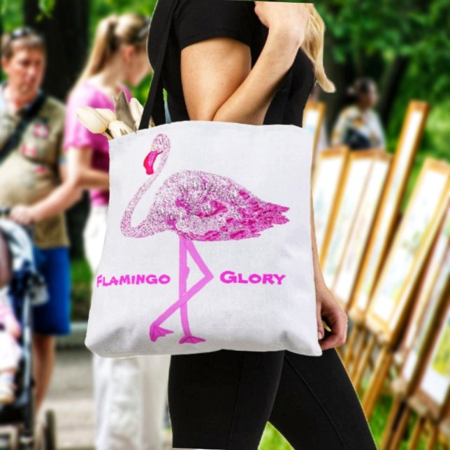 Tote Bag Flamant rose gloire (A fun tote, ready for your travels!)
