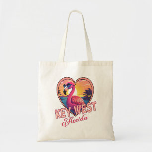 Tote Bag Flamant rose Key West Florida