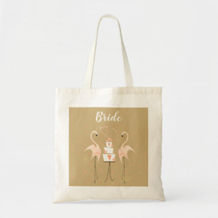Tote Bag Flamant rose Mariage budget Mariée fourre-tout