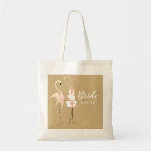 Tote Bag Flamant rose Mariage Date mariage budget fourre-to