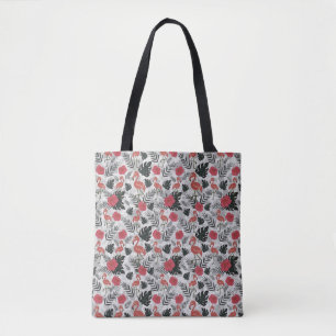 Tote Bag Flamant rose motif sans couture avec arrière - pla