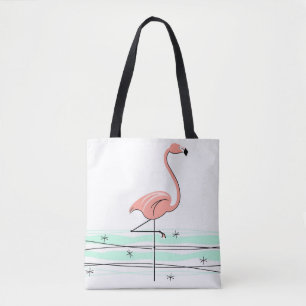 Tote Bag Flamant rose partout à fourre-tout