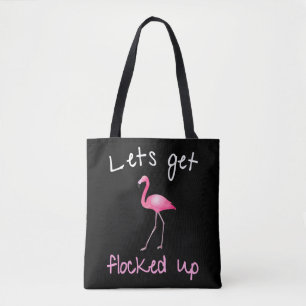 Tote Bag Flamant rose - Permet d'être débordé