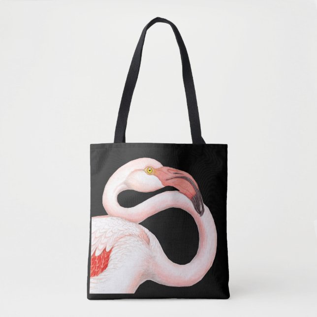 Tote Bag Flamant rose rose (Devant)