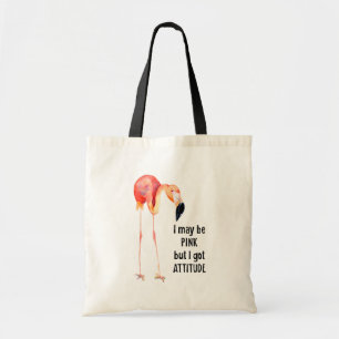 Tote Bag Flamant rose rose féminin avec attitude