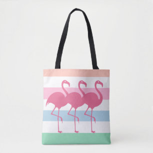 Tote Bag Flamant rose Tropical élégant